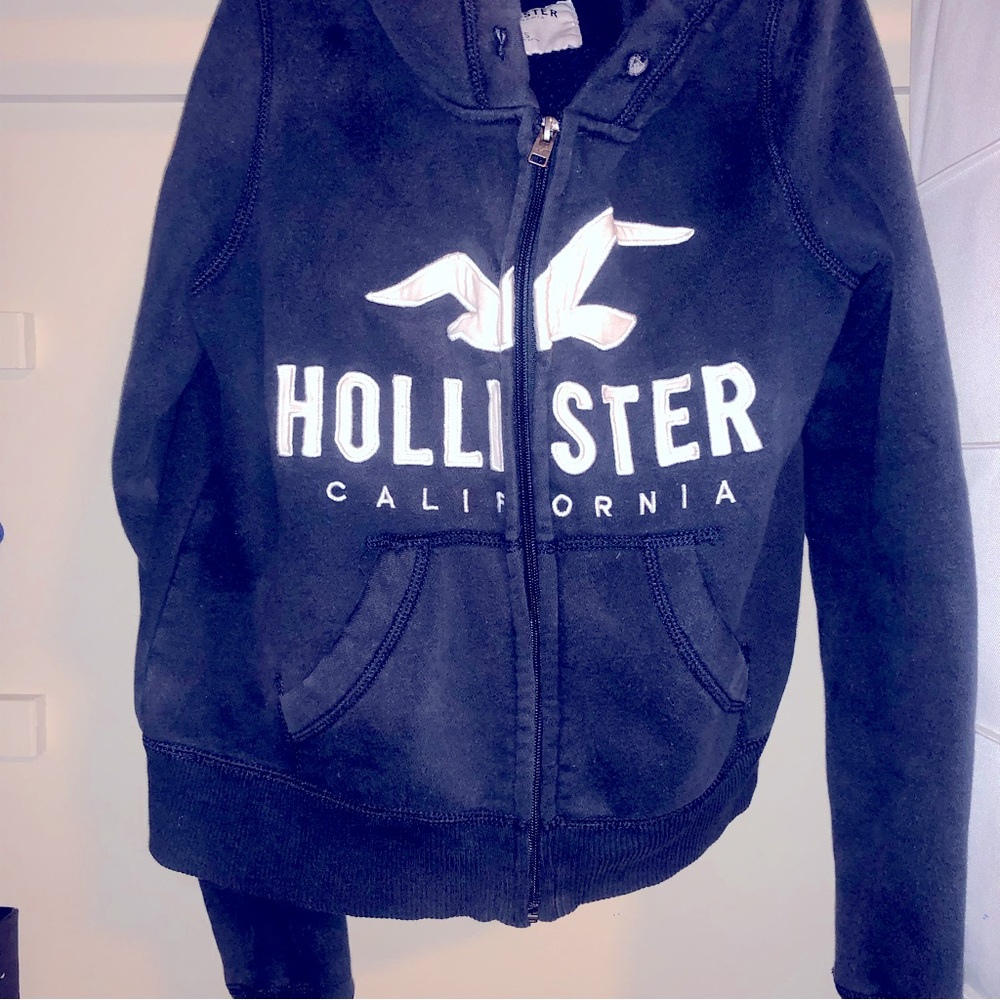Navy Y2k Holister zip up
